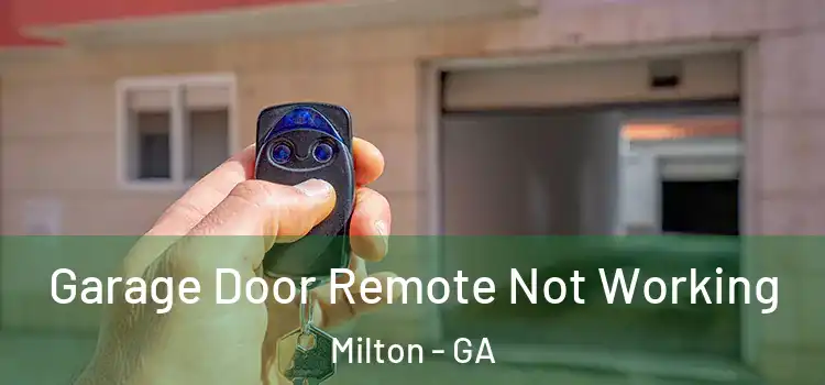  Garage Door Remote Not Working Milton - GA